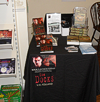 Signing table and books